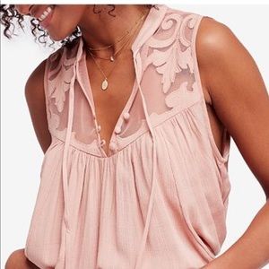 Free People Western romance top
